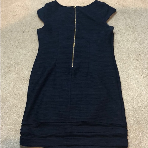Taylor Navy Dress, Size 12, exposed zipper back. - Picture 10 of 12